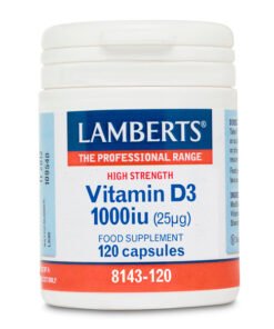 Foto de estudio La Vitamina D3 Lamberts 1000